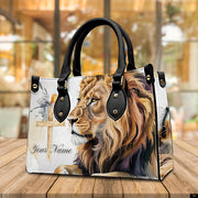 PREAUREUM "{split_values}" Personalized {collection_title} Leather Handbag