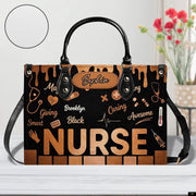PREAUREUM "{split_values}" Personalized {collection_title} Leather Handbag