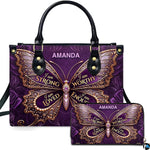 Personalized Christian Leather Handbag, Jesus Christian Tote Bag, Bible Purse, Religious Bags Gift for Mom, Women