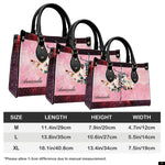 PREAUREUM "{split_values}" Personalized {collection_title} Leather Handbag
