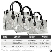 Personalized Christian Leather Handbag – Custom Purse Faith Gift for Mom, Grandma, Women Birthday or Christmas