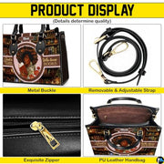 Personalized Leather Handbag for Black Women, Custom African Purse Bag Set, Birthday Meaningful Gifts for Mom, Friend