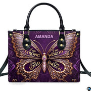 Personalized Inspirational Butterfly Handbag for Christian Gift