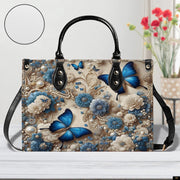 PREAUREUM "{split_values}" Personalized {collection_title} Leather Handbag
