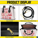 Lifestyle scale display presenting the relative proportions of the pink medical handbag when carried.