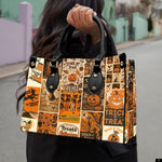 PREAUREUM "{split_values}" Personalized {collection_title} Leather Handbag