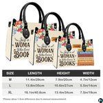 Personalized Flower literary floral Handbag for Book Lovers