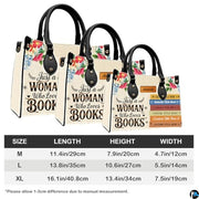 Personalized Flower literary floral Handbag for Book Lovers