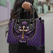 Personalized Christian Leather Handbag, Jesus Christian Tote Bag, Bible Purse, Religious Bags Gift for Mom, Women