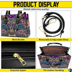 Four-panel showcase illustrating design details, hardware, and interior layout.
