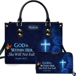 Personalized Christian Leather Handbag – Custom Purse Faith Gift for Mom, Grandma, Women Birthday or Christmas