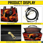 Personalized Black Women Leather Bag, Custom Name African Purses and Handbags Gifts for Mom Birthday Christmas Mothers Day