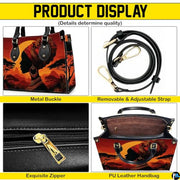 Personalized Black Women Leather Bag, Custom Name African Purses and Handbags Gifts for Mom Birthday Christmas Mothers Day