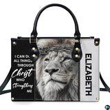 Crown of Thorns Lion Devotional Handbag and Matching Wallet Set