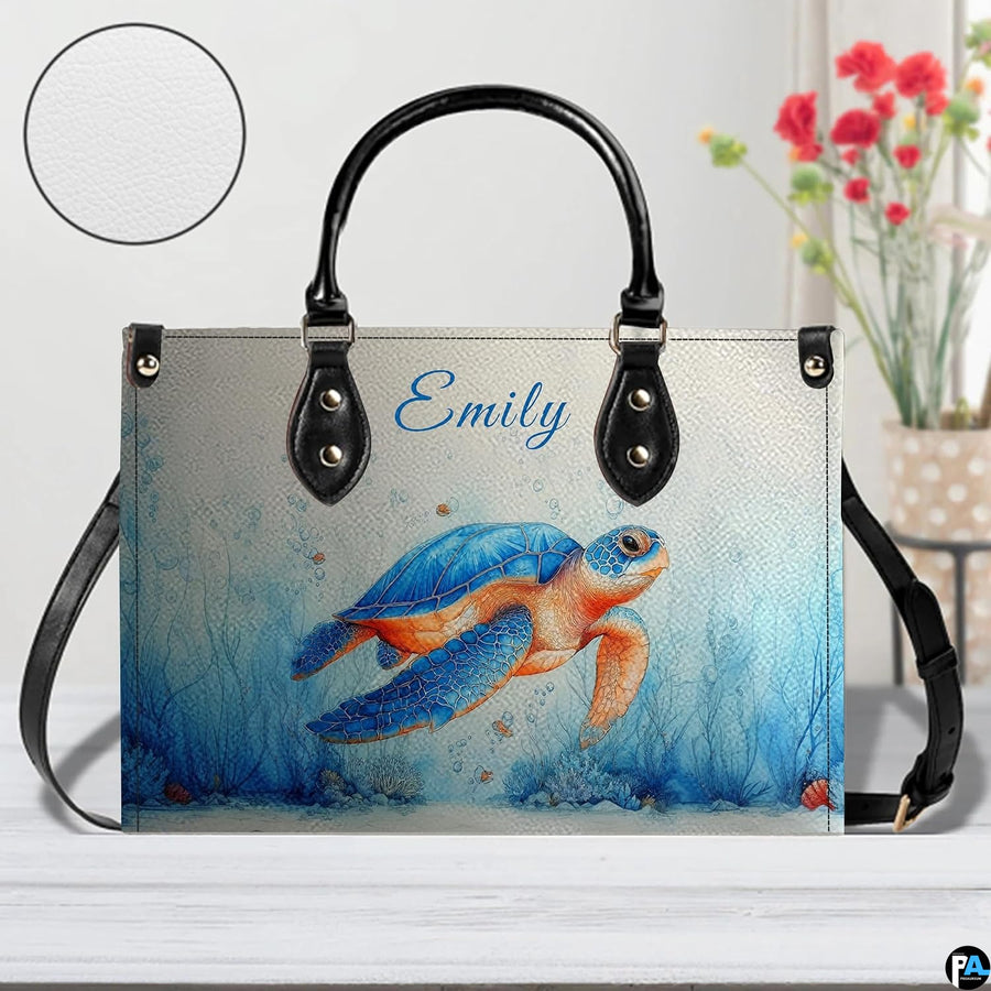 Side profile highlighting the structured silhouette and light coastal color scheme.