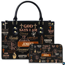 Personalized Christian Leather Handbag For Women, Bible Purse, Religious Bags Christian Gift For Women Her, Jesus Bag