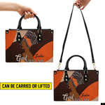 PREAUREUM "{split_values}" Personalized {collection_title} Leather Handbag