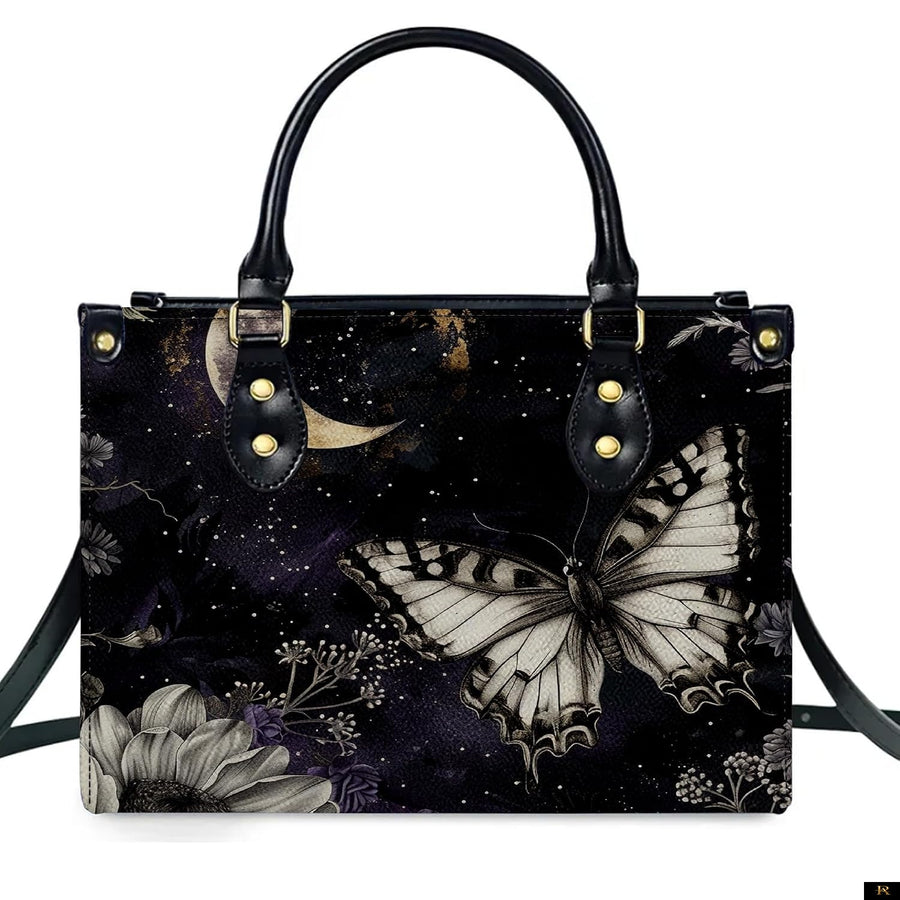 PREAUREUM "{split_values}" Personalized {collection_title} Leather Handbag