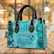 Personalized Flower Floral and Inspirational Handbag - Design 01