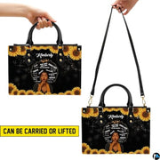 Personalized Leather Handbag for Black Women, Custom African Purse Bag Set, Birthday Meaningful Gifts for Mom, Friend