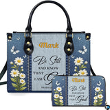 Scripture Psalm Daisy Denim Handbag Set