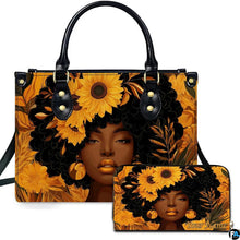 Personalized Black Women Leather Bag, Custom Name African Purses and Handbags Gifts for Mom Birthday Christmas Mothers Day