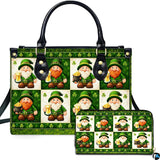 St Patricks Day Handbag with Leprechaun Collage