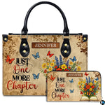 Personalized Book Lover Leather Bag, Just A Girl Who Loves Book Handbag With Name, Books Purse, Gifts For Readers, Writer