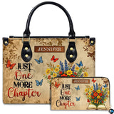 Vintage Open Book Floral Bouquet Handbag and Wallet Set