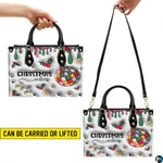 Personalized Christmas Decorations Drip Art Handbag, Removable Strap