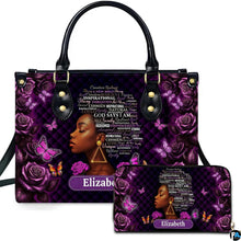 Personalized African American Leather Bag, African Purse, Gifts for Black Girl Women, Black History Handbags