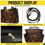 Personalized Witch Handbag with Purse, Custom Name Gothic Leather Bag Set for Women, Halloween Shoulder Bag, Witch Gift