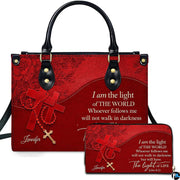 Personalized Christian Leather Handbag – Custom Purse Faith Gift for Mom, Grandma, Women Birthday or Christmas