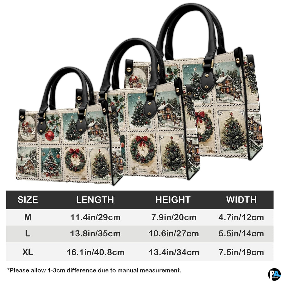 Side profile perspective of the handbag showing structured side panel and hardware.