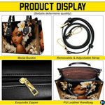 Personalized Black Women Leather Bag, Custom Name African Purses and Handbags Gifts for Mom Birthday Christmas Mothers Day