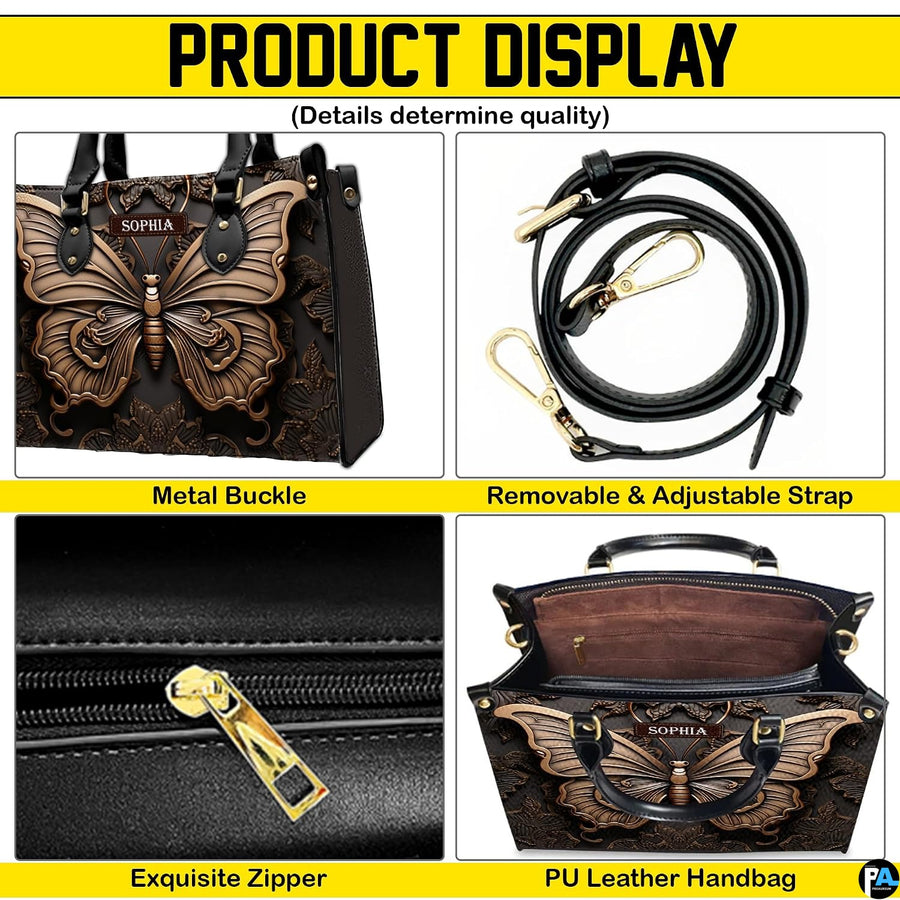 Feature collage illustrating top handles, carrying strap, secure closure, and open top interior view.