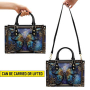 PREAUREUM "Steampunk Style" Personalized Butterfly Leather Handbag