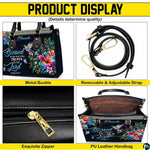 Four-panel showcase illustrating design details, hardware, and interior layout.
