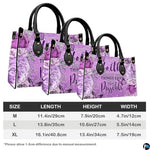 Personalized Flower Floral inspirational quote Handbag for Faith Gift