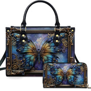 PREAUREUM "{split_values}" Personalized {collection_title} Leather Handbag