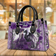 Personalized Purple Witch and Dragon Art Handbag