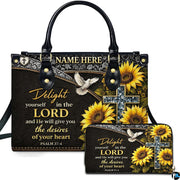 Personalized Christian Leather Handbag – Custom Purse Faith Gift for Mom, Grandma, Women Birthday or Christmas