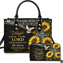Personalized Christian Leather Handbag – Custom Purse Faith Gift for Mom, Grandma, Women Birthday or Christmas