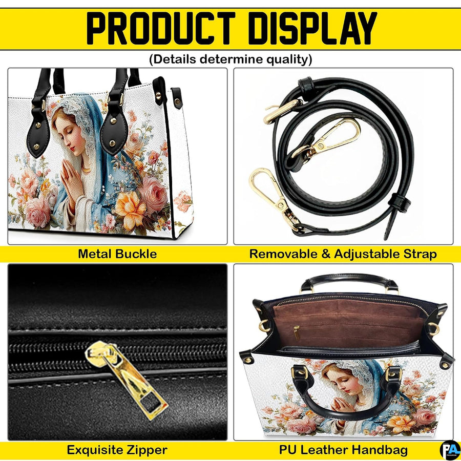 Feature overview highlighting structure, zipper closure, and removable strap.