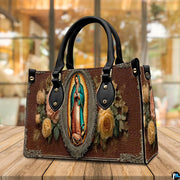 Complete matching handbag and wallet set in Our Lady of Guadalupe arrangement