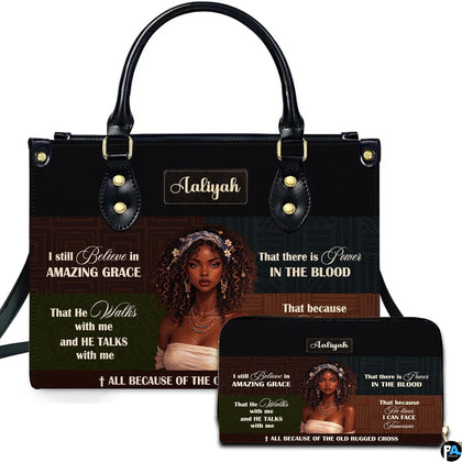 Hymn artwork depicting hymn art prints and spiritual typography on companion accessories.