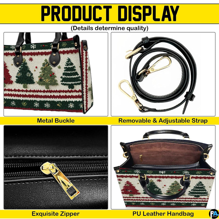 Graphic overview presenting structural elements and finishing accents of the printed holiday accessory