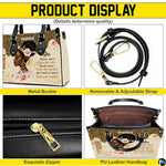 Personalized African American Leather Bag, African Purse, Gifts for Black Girl Women, Black History Handbags