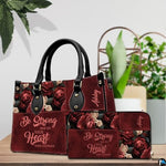 Personalized Christian Leather Handbag, Jesus Christian Tote Bag, Bible Purse, Religious Bags Gift for Mom, Women