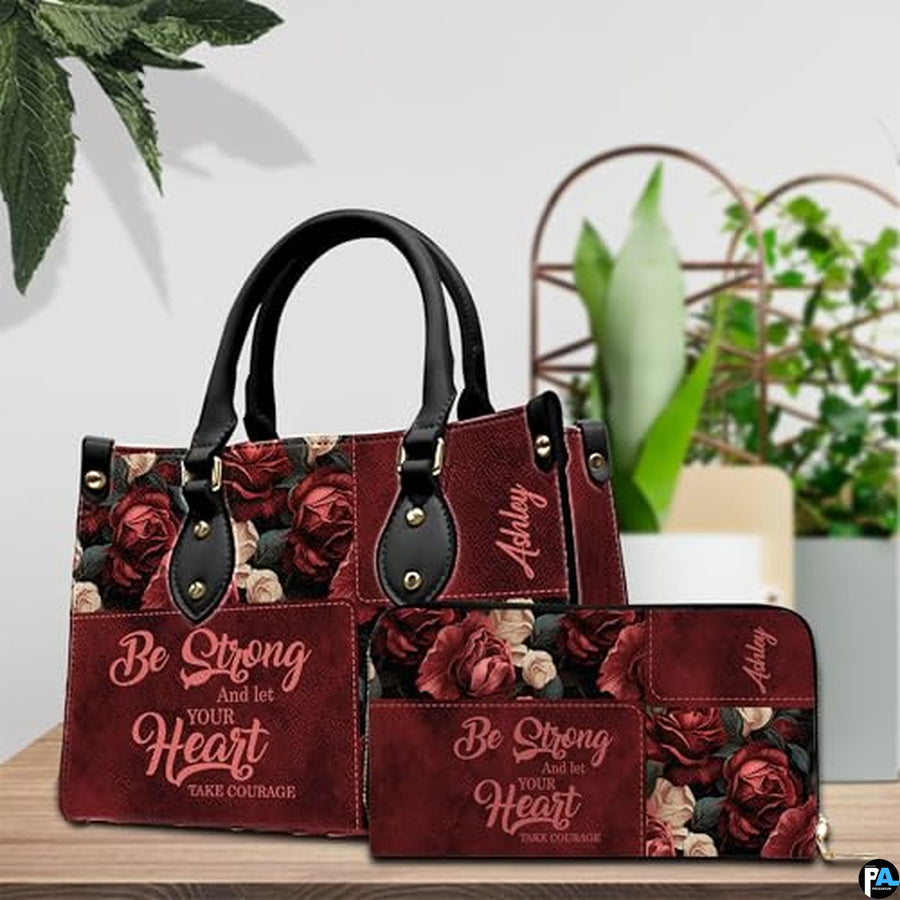 Personalized Christian Leather Handbag, Jesus Christian Tote Bag, Bible Purse, Religious Bags Gift for Mom, Women